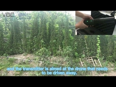 Latarka przeciw dronom z funkcją silnego oświetlenia